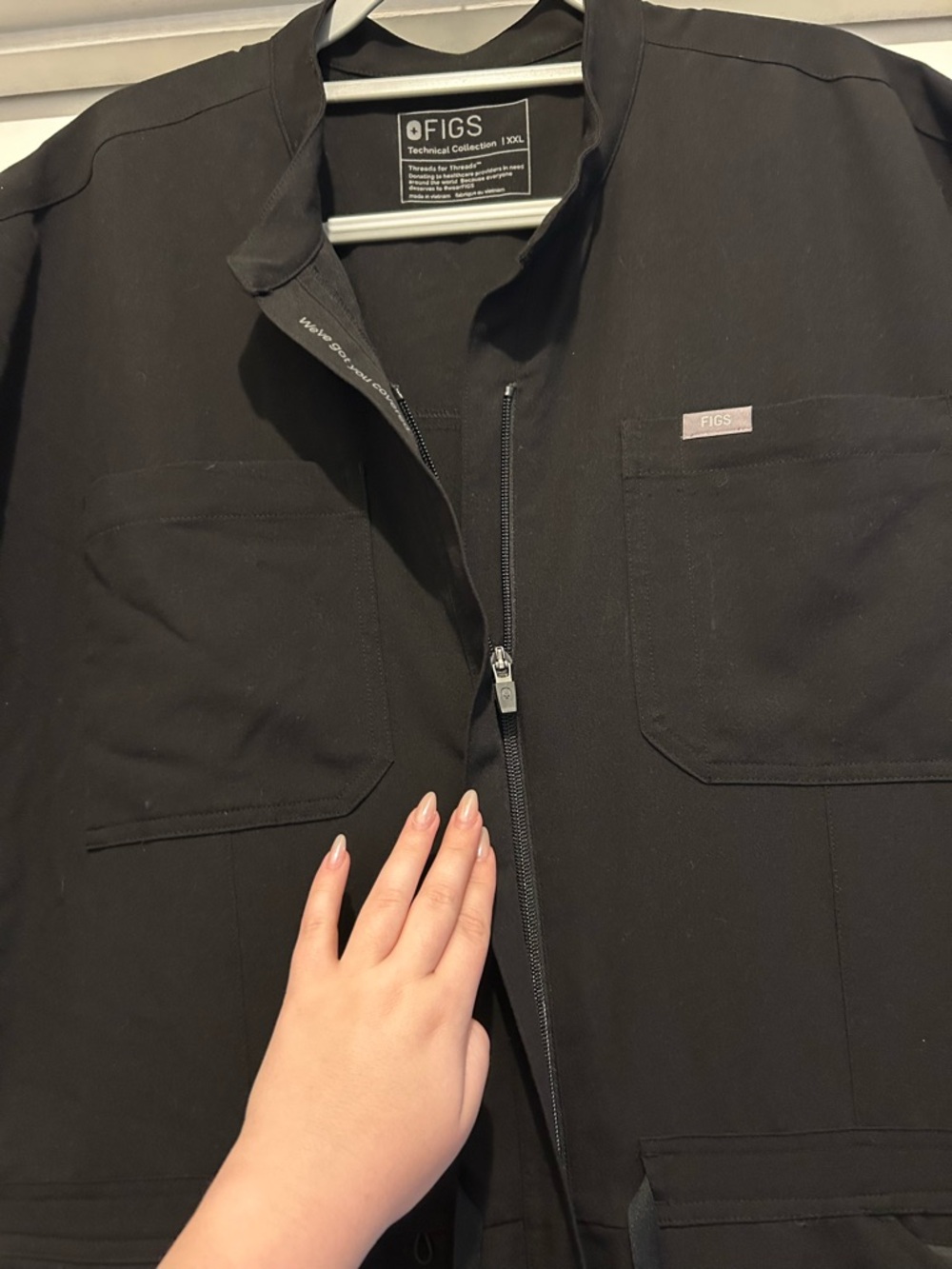 Figs Black Jumpsuit Romper - Picture 2 of 6